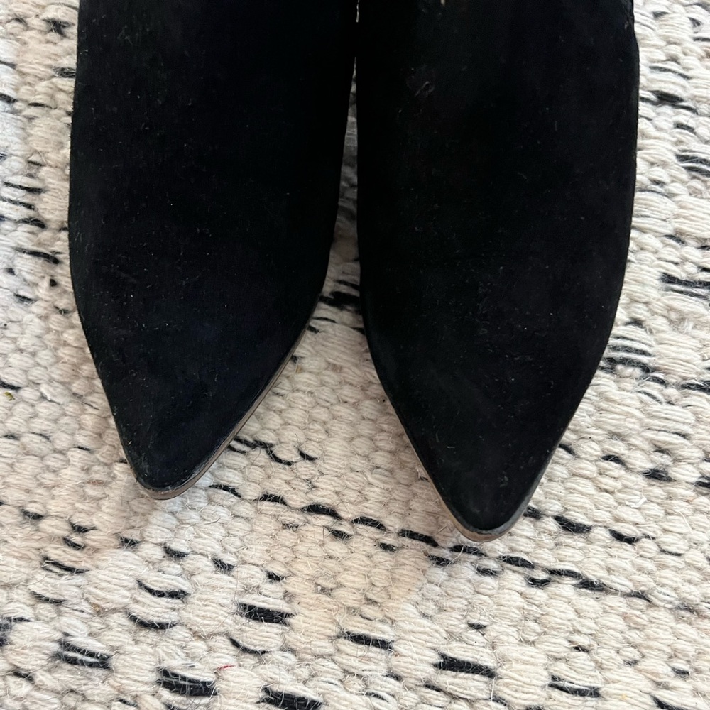 Cole Haan Maggie Suede Ankle Booties | Black | Size 7 - Picture 4 of 7